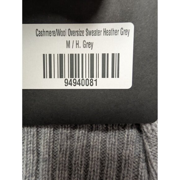 DYI Women's Cashmere Wool Oversized Sweater Heather Grey Size M - Picture 4 of 5